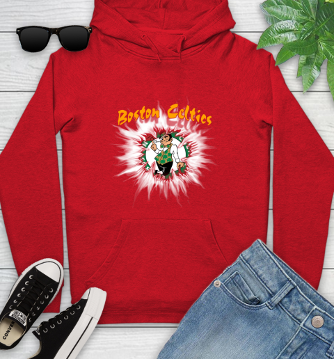 Boston Celtics NBA Basketball Rip Sports Youth Hoodie 12