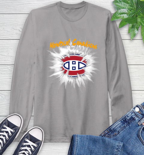 Montreal Canadiens NHL Hockey Adoring Fan Rip Sports Long Sleeve T-Shirt 6