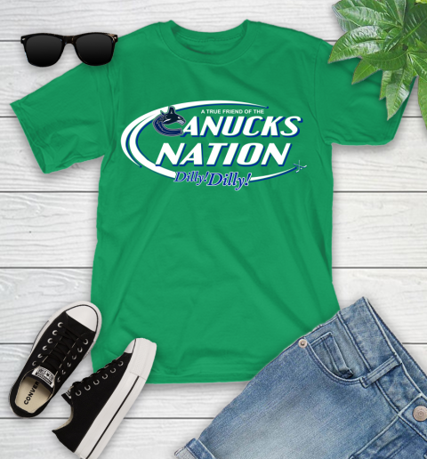 NHL A True Friend Of The Vancouver Canucks Dilly Dilly Hockey Sports Youth T-Shirt 8
