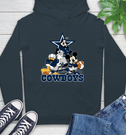 NFL Dallas Cowboys Mickey Mouse Donald Duck Goofy Football Shirt Hoodie 7