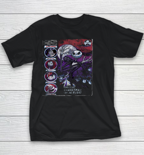 Disney The Nightmare Before Christmas Comic Cover Youth T-Shirt