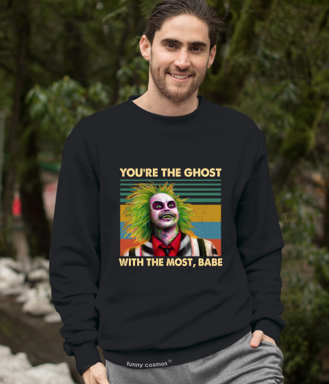 Beetlejuice Vintage T Shirt, You're The Ghost With The Most Babe Tshirt, Halloween Gifts