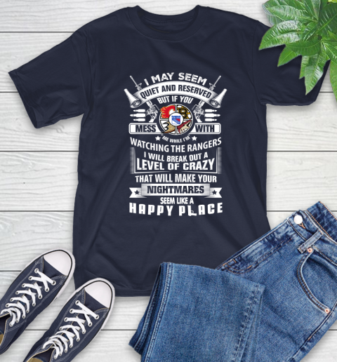 New York Rangers NHL Hockey Don't Mess With Me While I'm Watching My Team Sports T-Shirt 3