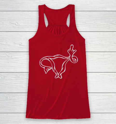 Middle Finger Uterus Racerback Tank 3