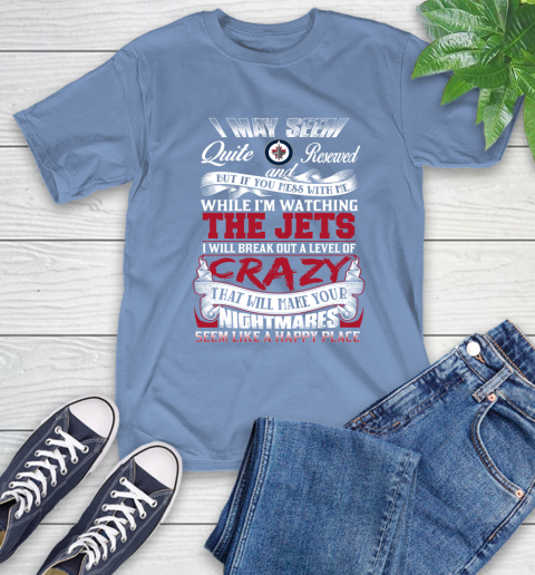 Winnipeg Jets NHL Hockey Don't Mess With Me While I'm Watching My Team T-Shirt 12