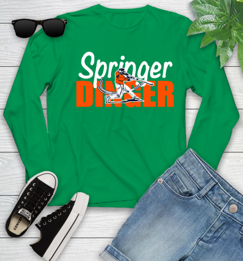 Houston Springer Dinger Fan Shirt Youth Long Sleeve 7