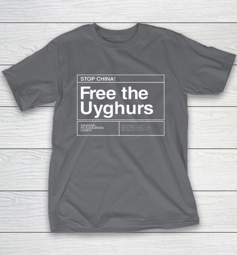 Free the Uyghurs Stop China Youth T-Shirt 5