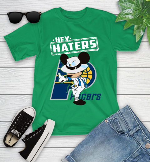 NBA Hey Haters Mickey Basketball Sports Indiana Pacers Youth T-Shirt 8