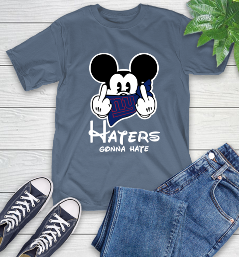 NFL New York Giants Haters Gonna Hate Mickey Mouse Disney Football T Shirt T-Shirt 8