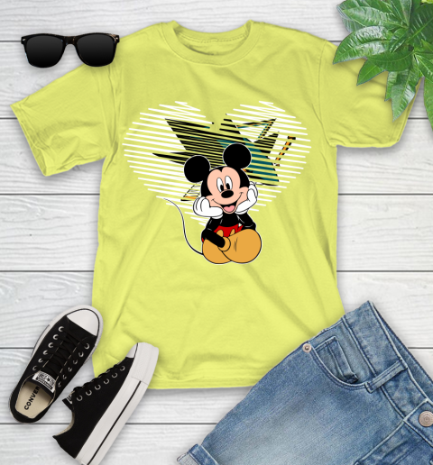 NHL San Jose Sharks The Heart Mickey Mouse Disney Hockey Youth T-Shirt 10
