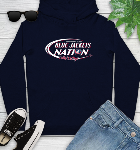 NHL A True Friend Of The Columbus Blue Jackets Dilly Dilly Hockey Sports Youth Hoodie 3