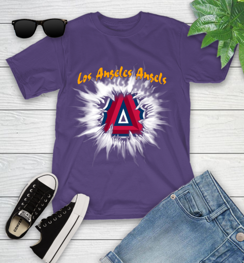 Los Angeles Angels MLB Baseball Adoring Fan Rip Sports Youth T-Shirt 3