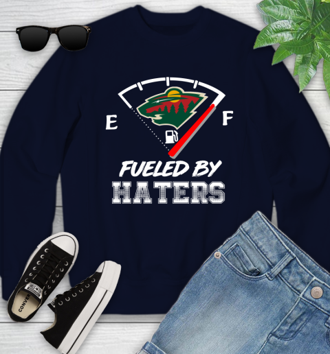 Minnesota Wild NHL Hockey Fueled By Haters Sports Youth Sweatshirt 2