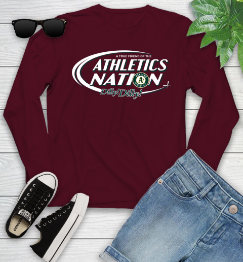 MLB A True Friend Of The Oakland Athletics Dilly Dilly Baseball Sports Youth Long Sleeve 6