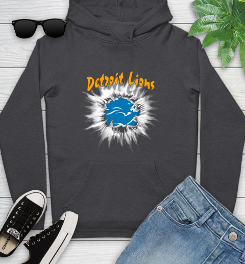 Detroit Lions NFL Football Adoring Fan Rip Sports Youth Hoodie 8