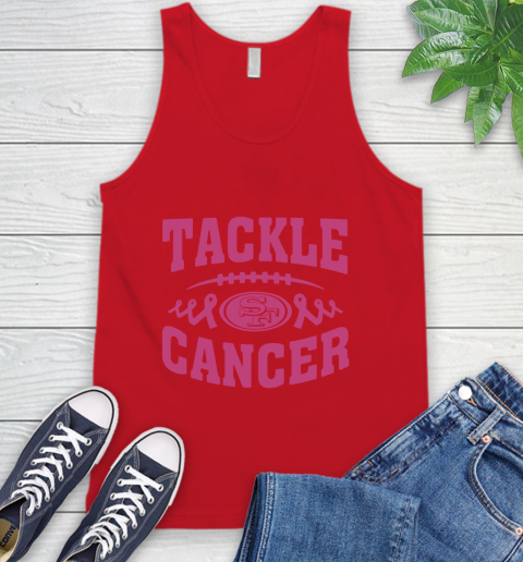 San Francisco 49ers Tackle Breast Cancer Tank Top 6