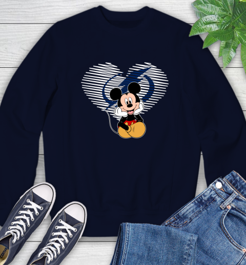 NHL Tampa Bay Lightning The Heart Mickey Mouse Disney Hockey Sweatshirt 2