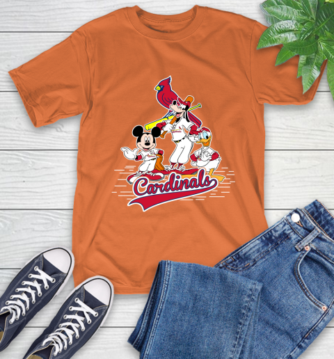 MLB St.Louis Cardinals Mickey Mouse Donald Duck Goofy Baseball T Shirt T-Shirt 4