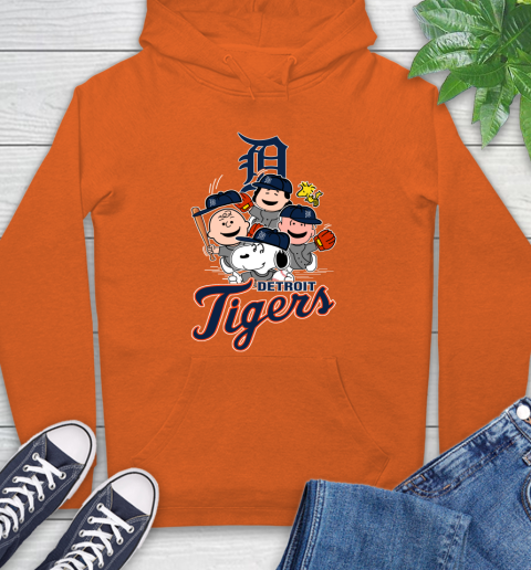 MLB Detroit Tigers Snoopy Charlie Brown Woodstock The Peanuts Movie Baseball T Shirt Hoodie 4