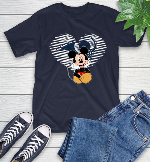 NFL Los Angeles Rams The Heart Mickey Mouse Disney Football T Shirt_000 T-Shirt 3