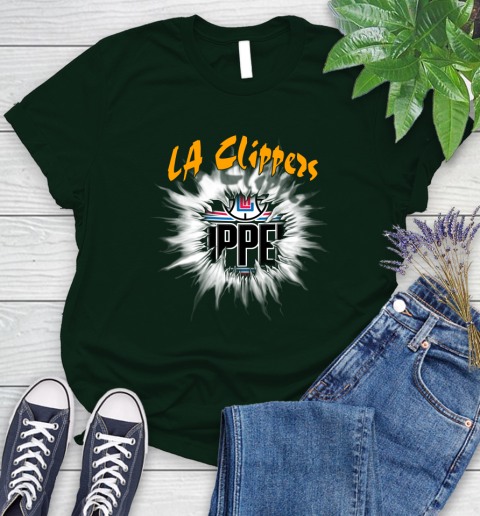 LA Clippers NBA Basketball Rip Sports Women's T-Shirt 6