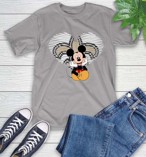 NFL New Orleans Saints The Heart Mickey Mouse Disney Football T Shirt_000 T-Shirt 6