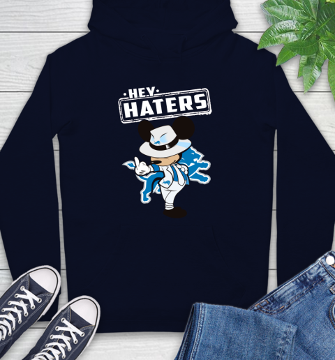 NFL Hey Haters Mickey Football Sports Detroit Lions Hoodie 3