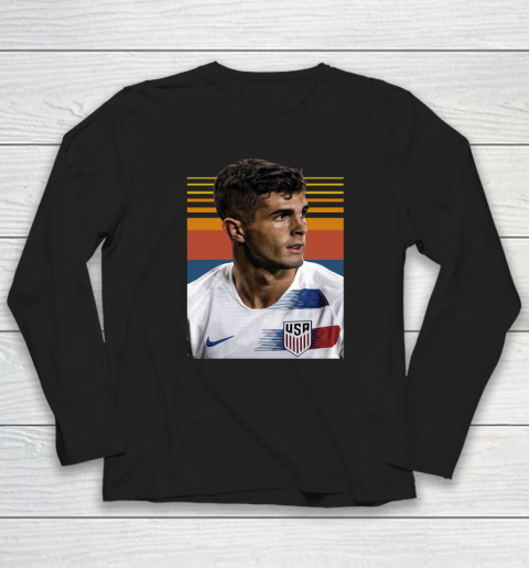 Christian Pulisic 10 USA Soccer Vintage Long Sleeve T-Shirt