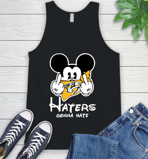 NHL New Jersey Devils Haters Gonna Hate Mickey Mouse Disney Hockey T Shirt Tank Top