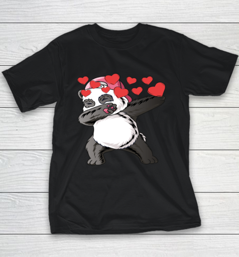 VALENTINE HEART bear DABBING PANDA Youth T-Shirt 9