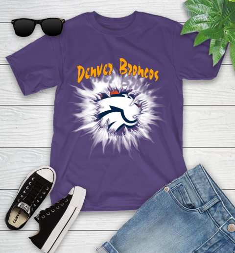 Denver Broncos NFL Football Adoring Fan Rip Sports Youth T-Shirt 3