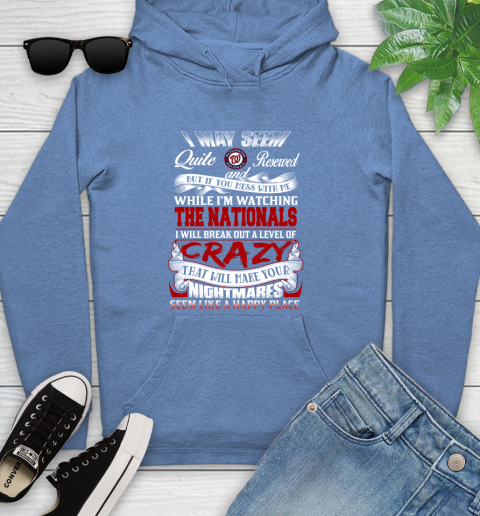 Washington Nationals MLB Baseball Don't Mess With Me While I'm Watching My Team Youth Hoodie 13
