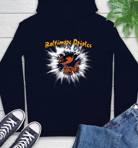 Baltimore Orioles MLB Baseball Adoring Fan Rip Sports Hoodie 3