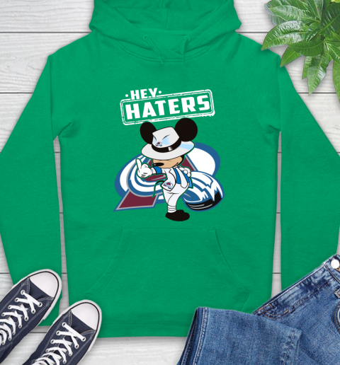 NHL Hey Haters Mickey Hockey Sports Colorado Avalanche Hoodie 8