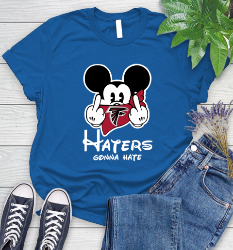 NFL Atlanta Falcons Haters Gonna Hate Mickey Mouse Disney Football T Shirt Women's T-Shirt 12