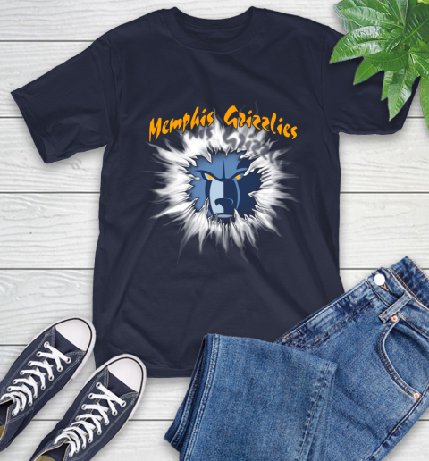 Memphis Grizzlies NBA Basketball Rip Sports T-Shirt 3