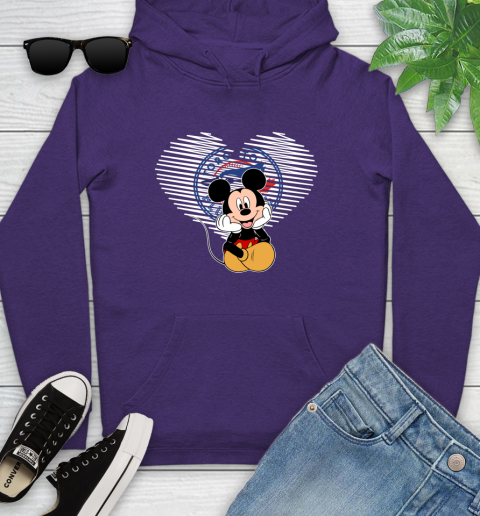 MLB Toronto Blue Jays The Heart Mickey Mouse Disney Baseball T Shirt_000 Youth Hoodie 5