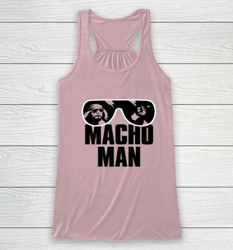 Macho Man Shirt Savage Sunglasses Graphic Racerback Tank 4