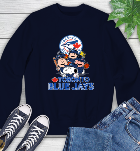 MLB Toronto Blue Jays Snoopy Charlie Brown Woodstock The Peanuts Movie  Baseball T Shirt_000 T-Shirt