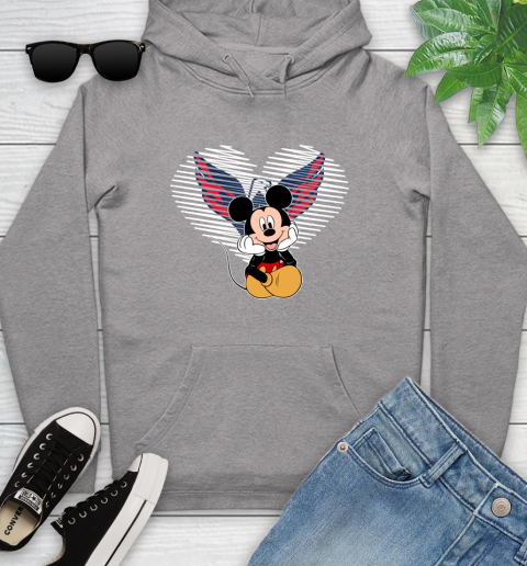 NHL Washington Capitals The Heart Mickey Mouse Disney Hockey Youth Hoodie 6