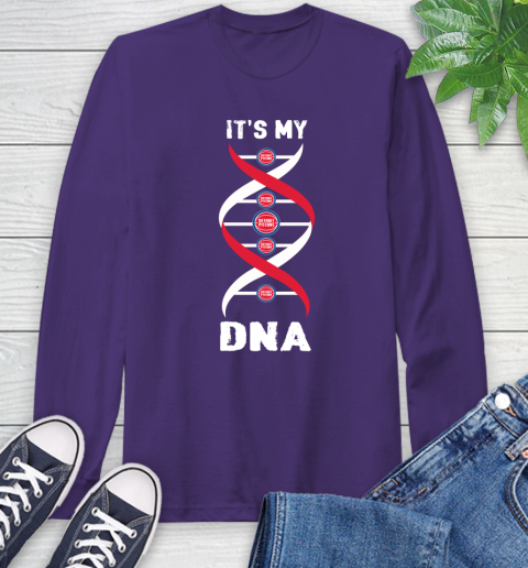 Detroit Pistons NBA Basketball It's My DNA Sports Long Sleeve T-Shirt 5