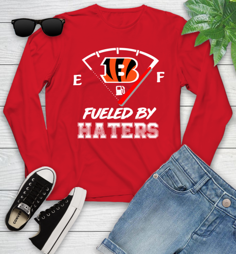 Cincinnati Bengals NFL Football Fueled By Haters Sports Youth Long Sleeve 11
