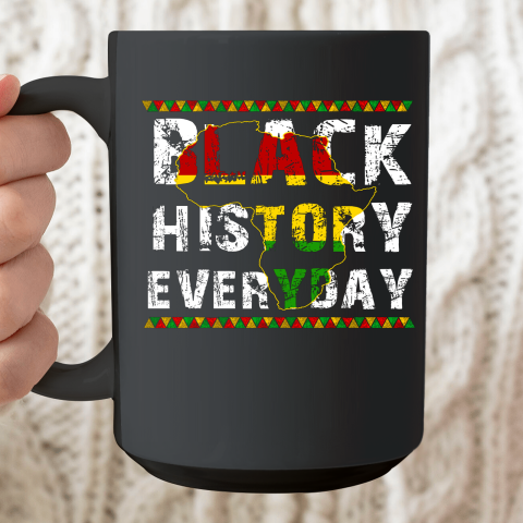 Funny Black History Month African American Pride Celebration Ceramic Mug 15oz