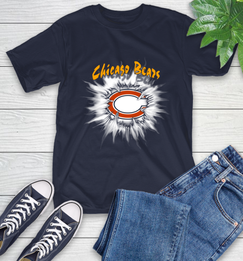 Chicago Bears NFL Football Adoring Fan Rip Sports T-Shirt 3
