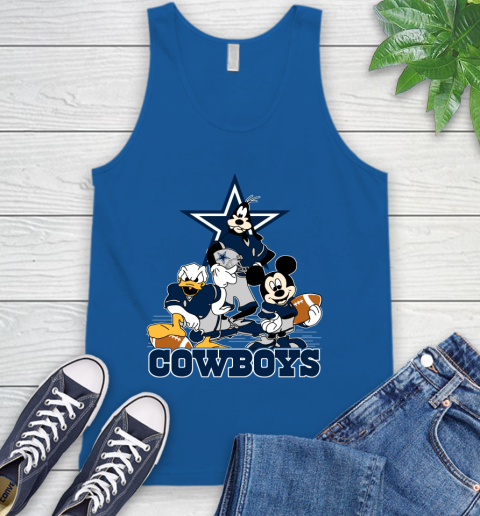 NFL Dallas Cowboys Mickey Mouse Donald Duck Goofy Football Shirt Tank Top 4