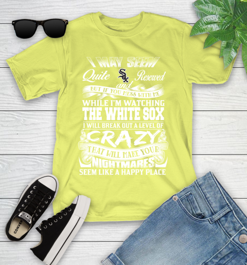 Chicago White MLB Baseball Don't Mess With Me While I'm Watching My Team Sox Youth T-Shirt 10