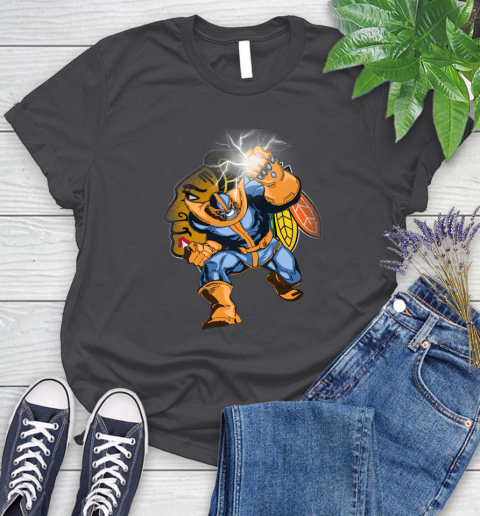 Chicago Blackhawks NHL Hockey Thanos Avengers Infinity War Marvel Women's T-Shirt 8