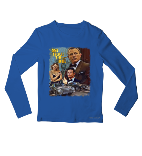 no time to die blue shirt