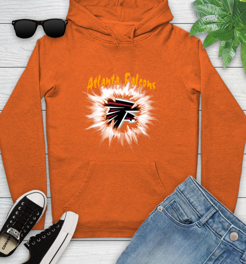 Atlanta Falcons NFL Football Adoring Fan Rip Sports Youth Hoodie 4
