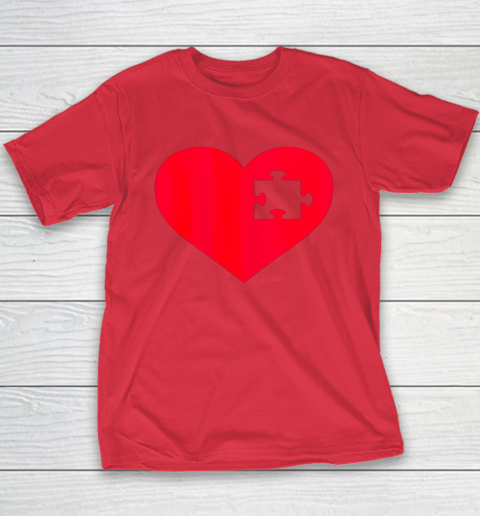 Family Valentine Insert Heart Gift Youth T-Shirt 8